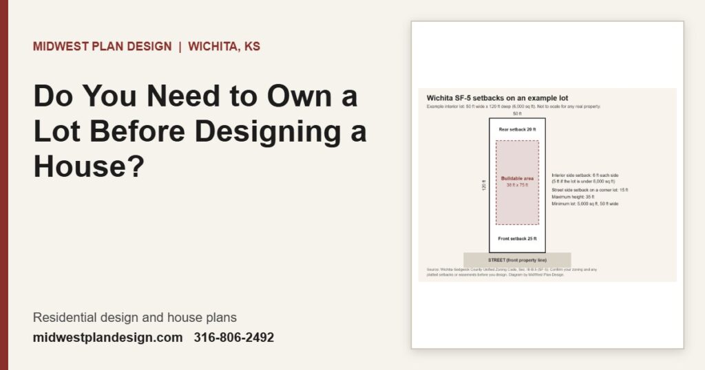 Do You Need to Own a Lot Before Designing a House? | MidWest Plan Design, Wichita, KS