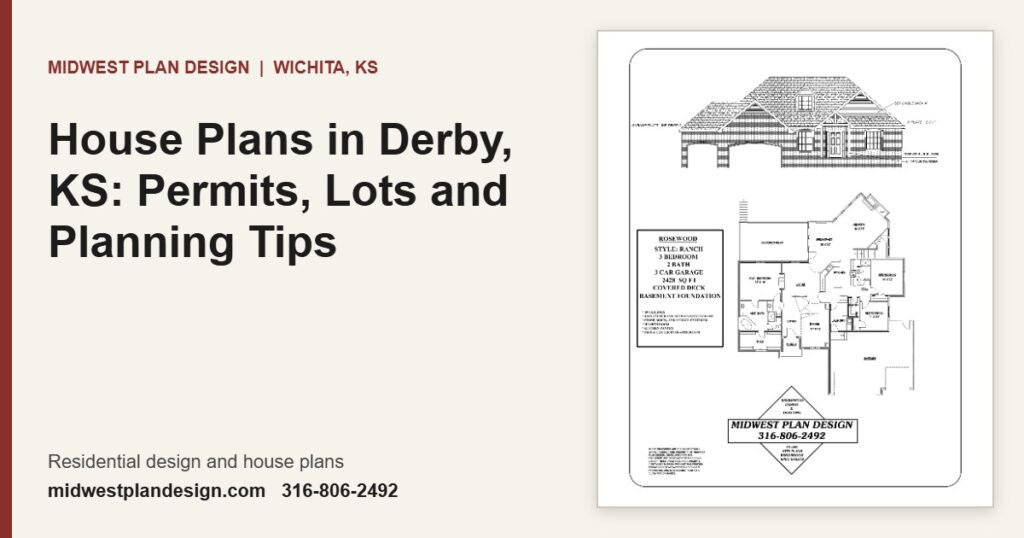 House Plans in Derby, KS: Permits, Lots and Planning Tips | MidWest Plan Design, Wichita, KS