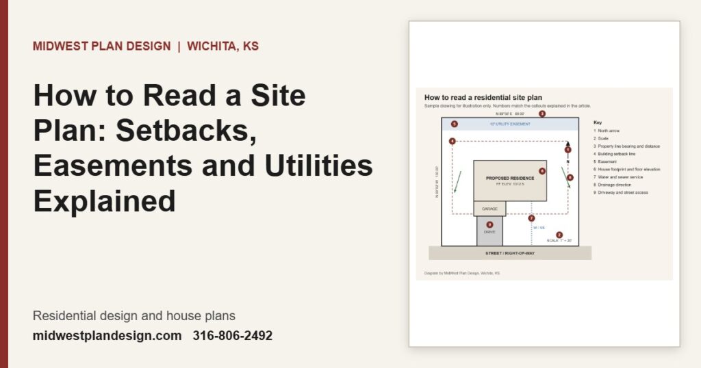 How to Read a Site Plan: Setbacks, Easements and Utilities Explained | MidWest Plan Design, Wichita, KS