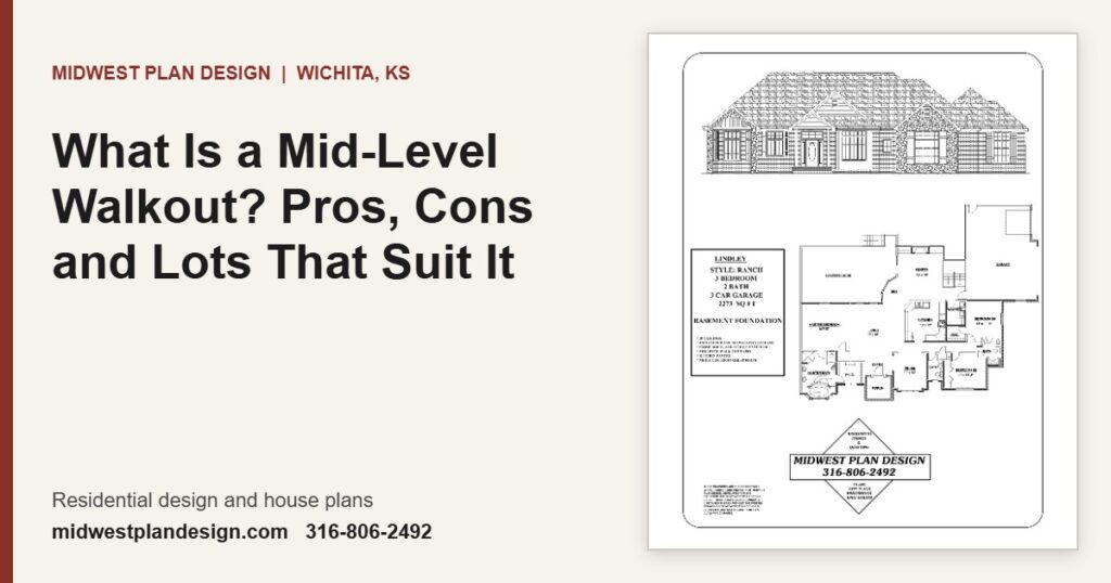 What Is a Mid-Level Walkout? Pros, Cons and Lots That Suit It | MidWest Plan Design, Wichita, KS